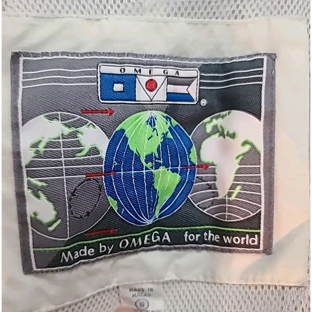 Vintage Omega For The World Windbreaker Jacket Small View 5